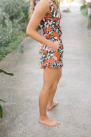 Swim Romper Built-in BrašDetachable Bra Cup