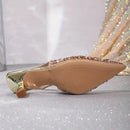 š„Last Day 49% OFF - Thin Heel Banquet Shoes, European And American Style Rhinestone High Heel