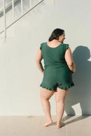 Swim Romper Built-in BrašDetachable Bra Cup