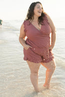 Swim Romper Built-in BrašDetachable Bra Cup