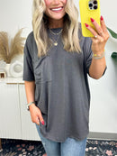 Women's Raw Edge Boxy Tee (Buy 3 Free Shipping)