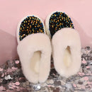 🔥 Stylish Soft Wool Lining Slip On House Shoes