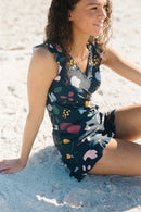 Swim Romper Built-in BrašDetachable Bra Cup