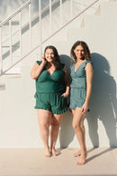 Swim Romper Built-in BrašDetachable Bra Cup