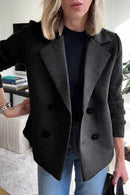 š„50% Off-Limited Timeā³ Lapel Knitted Patchwork Sleeve Casual Coat