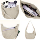 Designer Direct Sales Women's Fashion Plain Color Nylon Crossbody Hobo Bag