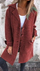 Casual Lapel Wool Single Breasted Long Coat(BUY 2 FREE SHIPPING)