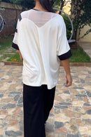 Women's Casual Diamond Embellished Printed Pants Two-Piece Set