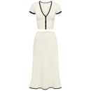JOLENE Knit Top And Midi Skirt Set