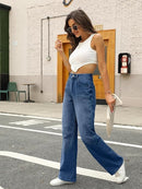 HDLTE Women Wide Leg Jeans High Waist Baggy Jeans Loose Boyfriend Jeans Denim Pants Y2K