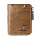 Men Wallet Zipper  Purse ( RFID PROTECTED )