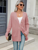 Zeagoo Womens 2024 Long Sleeve Chunky Cable Knit Fall Cardigans Sweaters Button Down Open Front Outerwear with Pockets