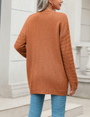 Zeagoo Womens 2024 Long Sleeve Chunky Cable Knit Fall Cardigans Sweaters Button Down Open Front Outerwear with Pockets