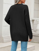 Zeagoo Womens 2024 Long Sleeve Chunky Cable Knit Fall Cardigans Sweaters Button Down Open Front Outerwear with Pockets