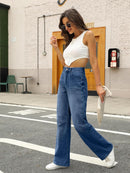 HDLTE Women Wide Leg Jeans High Waist Baggy Jeans Loose Boyfriend Jeans Denim Pants Y2K