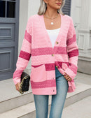 Zeagoo Womens 2024 Long Sleeve Chunky Cable Knit Fall Cardigans Sweaters Button Down Open Front Outerwear with Pockets