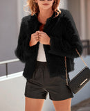 Christmas Sale 50% OFF - Women's Faux Fur Puffy Warm Jacket with Pockets (Buy 2 Free Shipping)