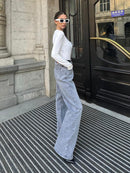 HDLTE Women Wide Leg Jeans High Waist Baggy Jeans Loose Boyfriend Jeans Denim Pants Y2K