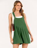 ANRABESS Casual Adjustable Strap Linen Short Bib Overalls Jumpsuit Rompers