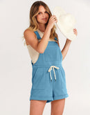 ANRABESS Casual Straps Short Bib Overalls Basic  Drawstring Romper Jumpsuits
