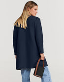 ANRABESS Women's Open Front Knit Cardigan Long Sleeve Lapel Casual Solid Classy Sweater Jacket