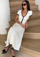 JOLENE Knit Top And Midi Skirt Set