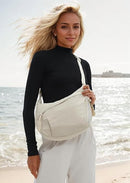 Designer Direct Sales Women's Fashion Plain Color Nylon Crossbody Hobo Bag