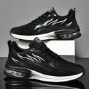 Men's Breathable Soft Soled Flame Pattern Running Shoes