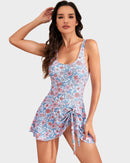 One Piece Tummy Control Tie Knot Swimsuits